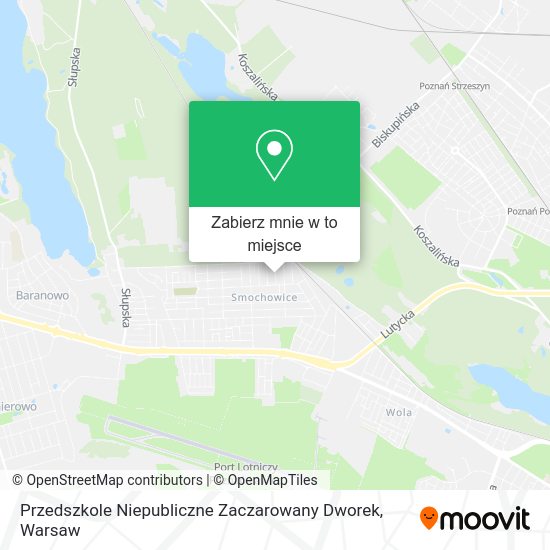 Mapa Przedszkole Niepubliczne Zaczarowany Dworek