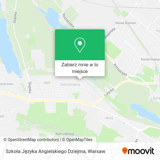 Mapa Szkoła Języka Angielskiego Dziejma