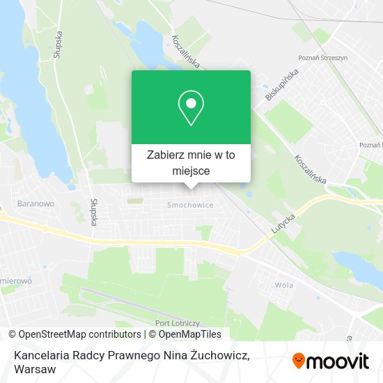 Mapa Kancelaria Radcy Prawnego Nina Żuchowicz