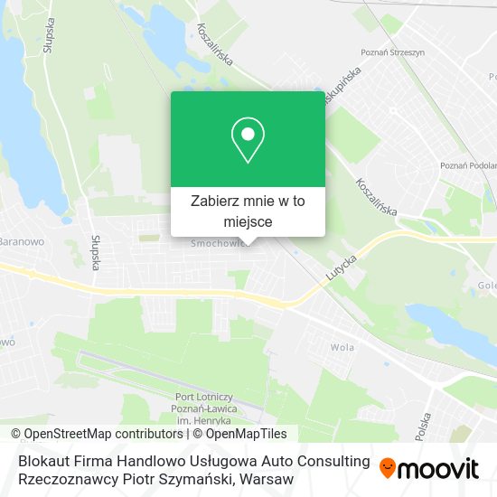 Mapa Blokaut Firma Handlowo Usługowa Auto Consulting Rzeczoznawcy Piotr Szymański