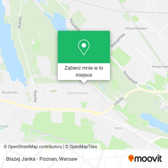 Mapa Błażej Janka - Poznan