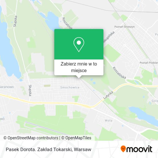 Mapa Pasek Dorota. Zakład Tokarski