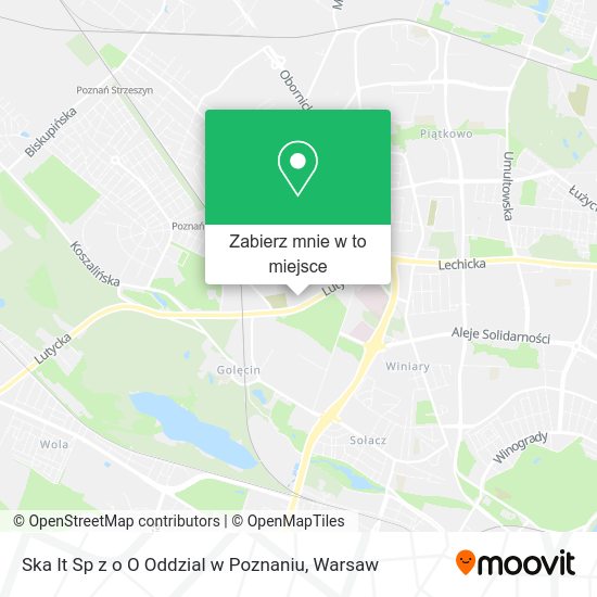 Mapa Ska It Sp z o O Oddzial w Poznaniu