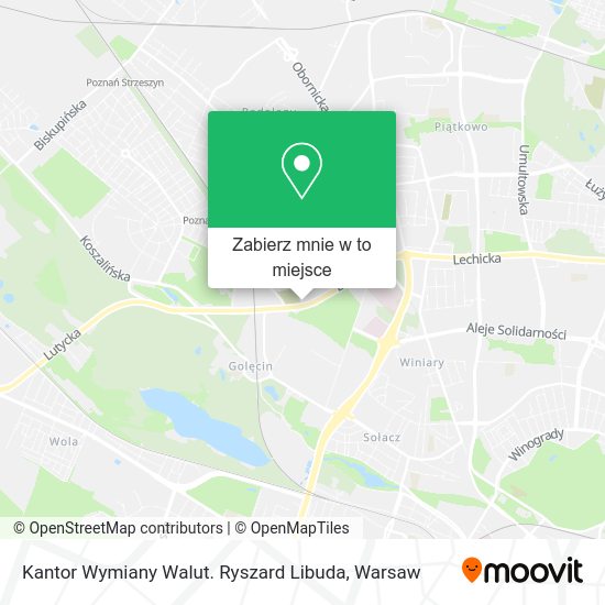 Mapa Kantor Wymiany Walut. Ryszard Libuda