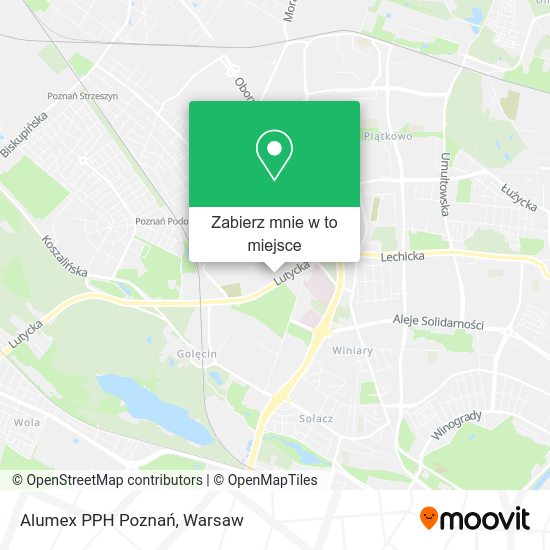 Mapa Alumex PPH Poznań