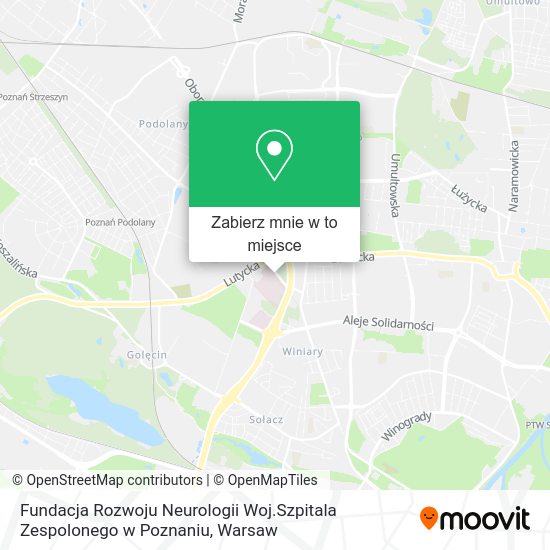 Mapa Fundacja Rozwoju Neurologii Woj.Szpitala Zespolonego w Poznaniu