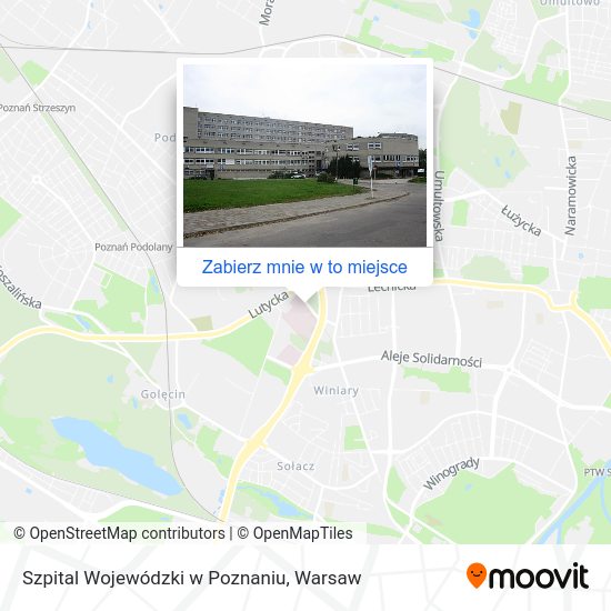 Mapa Szpital Wojewódzki w Poznaniu