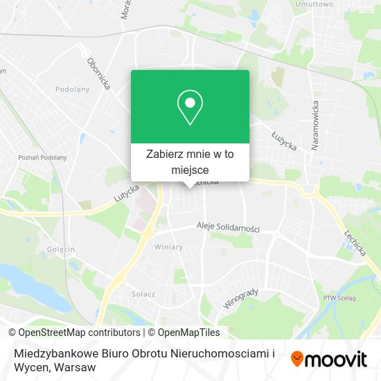 Mapa Miedzybankowe Biuro Obrotu Nieruchomosciami i Wycen