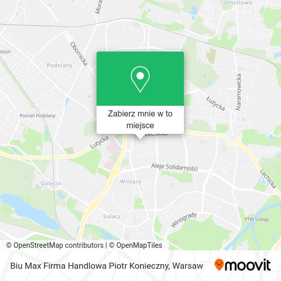 Mapa Biu Max Firma Handlowa Piotr Konieczny