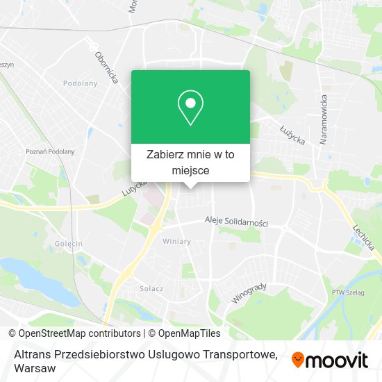 Mapa Altrans Przedsiebiorstwo Uslugowo Transportowe