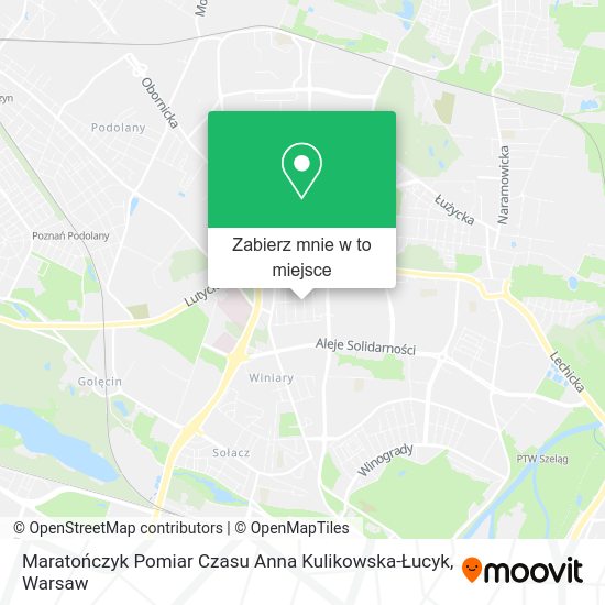 Mapa Maratończyk Pomiar Czasu Anna Kulikowska-Łucyk