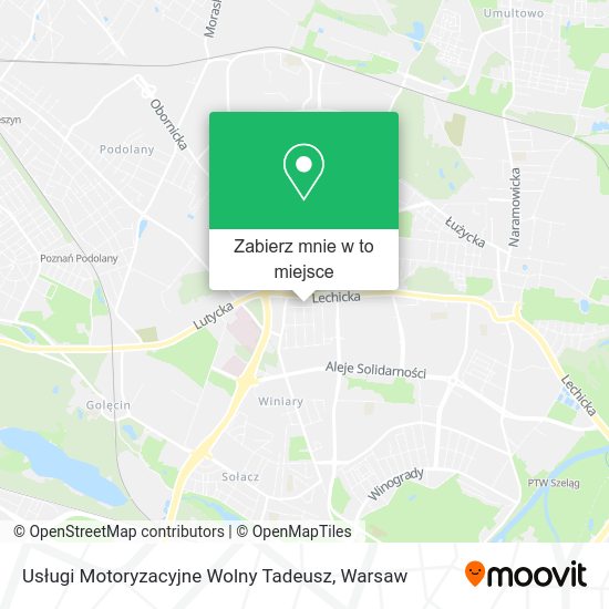 Mapa Usługi Motoryzacyjne Wolny Tadeusz