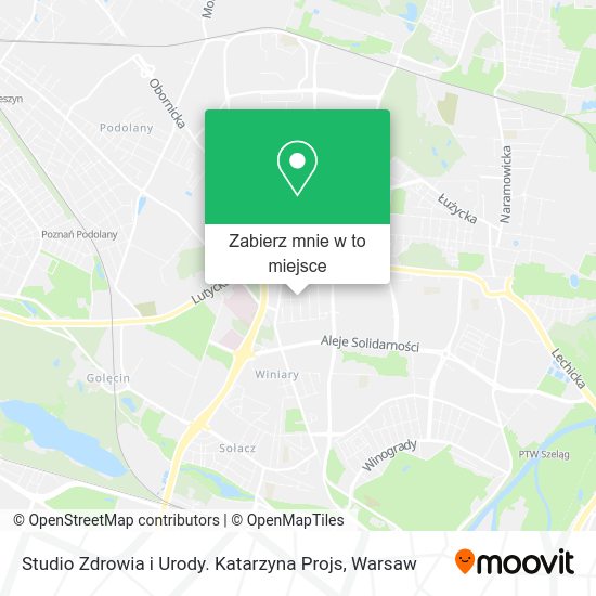 Mapa Studio Zdrowia i Urody. Katarzyna Projs