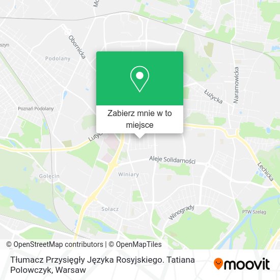 Mapa Tłumacz Przysięgły Języka Rosyjskiego. Tatiana Polowczyk