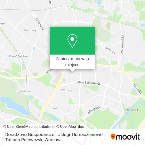 Mapa Doradztwo Gospodarcze i Usługi Tłumaczeniowe Tatiana Polowczyk