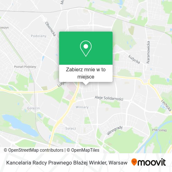 Mapa Kancelaria Radcy Prawnego Błażej Winkler