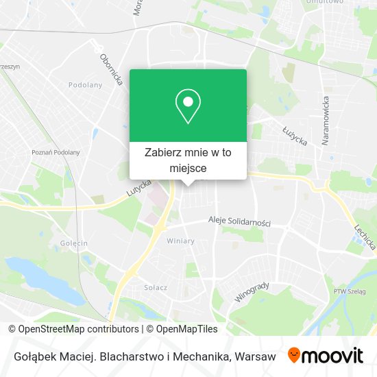 Mapa Gołąbek Maciej. Blacharstwo i Mechanika