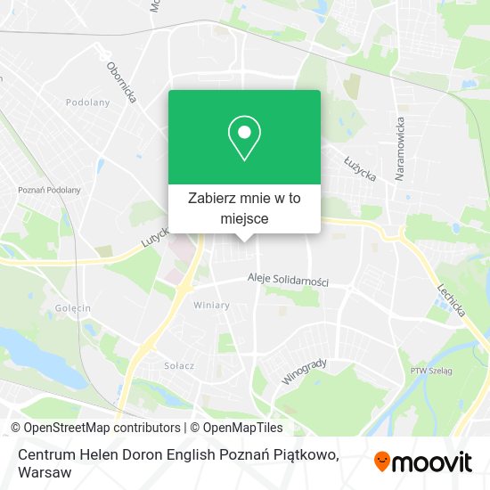 Mapa Centrum Helen Doron English Poznań Piątkowo