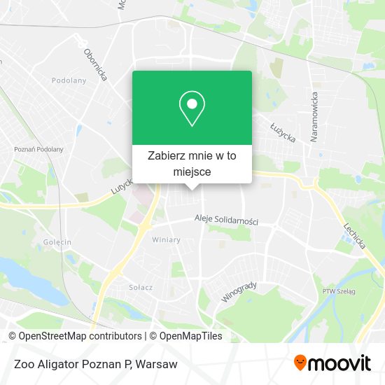 Mapa Zoo Aligator Poznan P