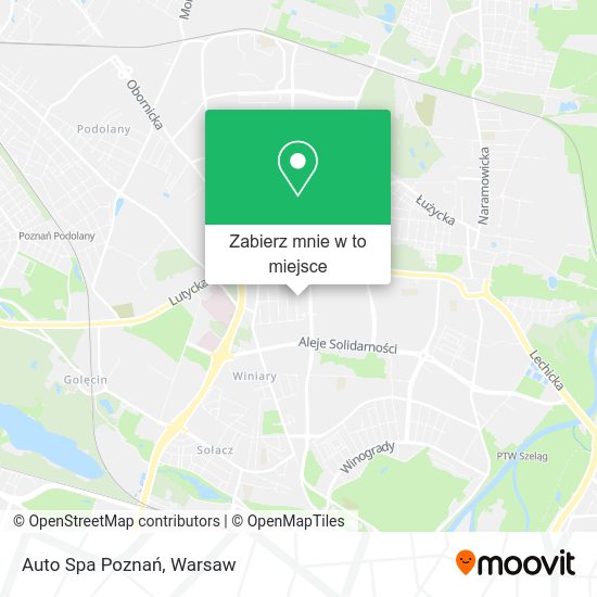 Mapa Auto Spa Poznań