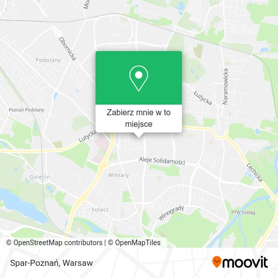 Mapa Spar-Poznań