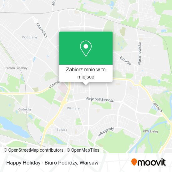 Mapa Happy Holiday - Biuro Podróży