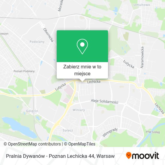 Mapa Pralnia Dywanów - Poznan Lechicka 44