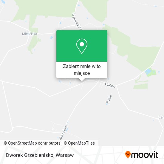 Mapa Dworek Grzebienisko