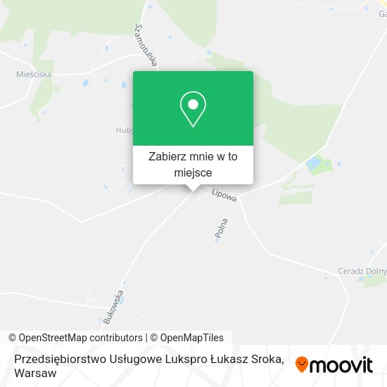 Mapa Przedsiębiorstwo Usługowe Lukspro Łukasz Sroka