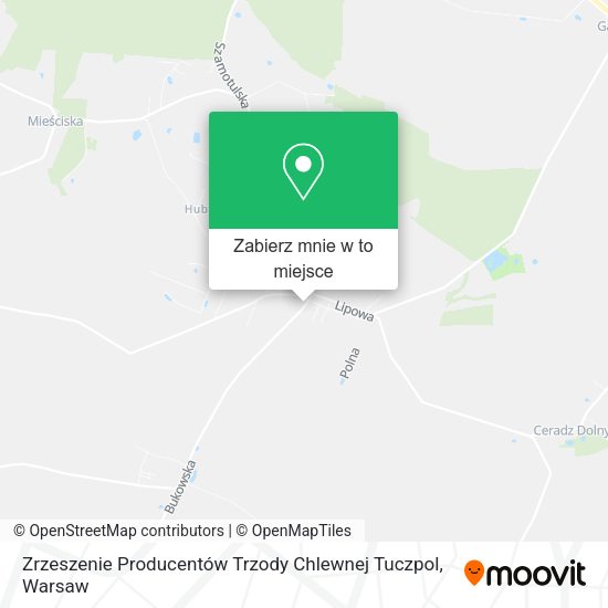 Mapa Zrzeszenie Producentów Trzody Chlewnej Tuczpol