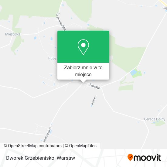 Mapa Dworek Grzebienisko