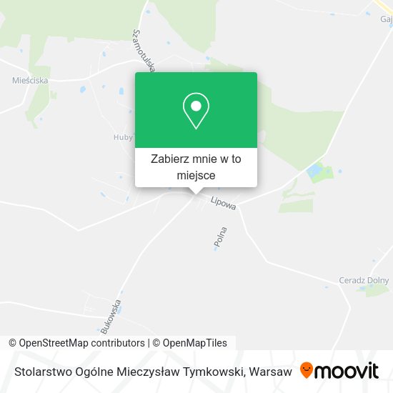 Mapa Stolarstwo Ogólne Mieczysław Tymkowski