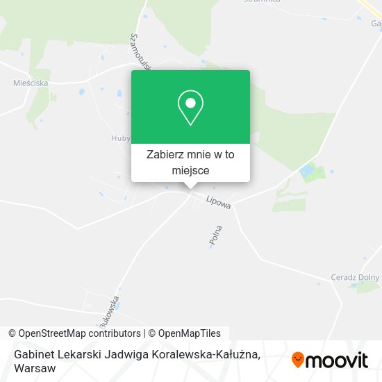 Mapa Gabinet Lekarski Jadwiga Koralewska-Kałużna