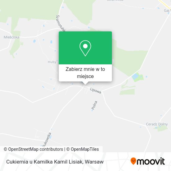 Mapa Cukiernia u Kamilka Kamil Lisiak