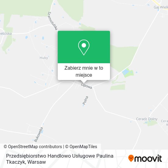 Mapa Przedsiębiorstwo Handlowo Usługowe Paulina Tkaczyk