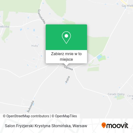 Mapa Salon Fryzjerski Krystyna Słomińska