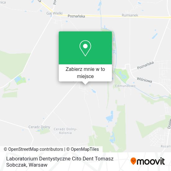 Mapa Laboratorium Dentystyczne Cito Dent Tomasz Sobczak