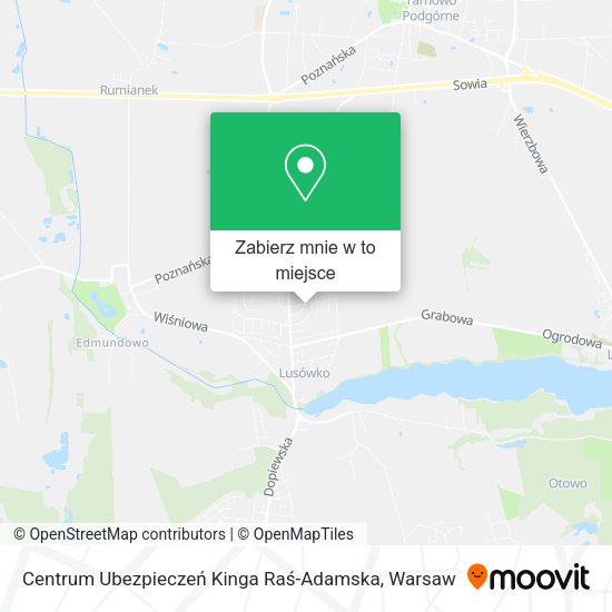 Mapa Centrum Ubezpieczeń Kinga Raś-Adamska