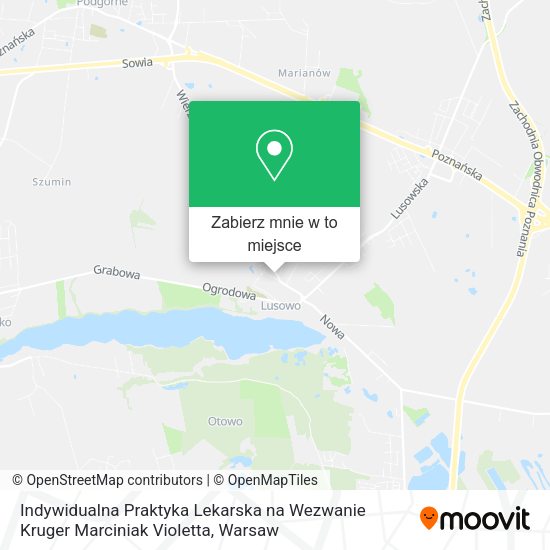 Mapa Indywidualna Praktyka Lekarska na Wezwanie Kruger Marciniak Violetta