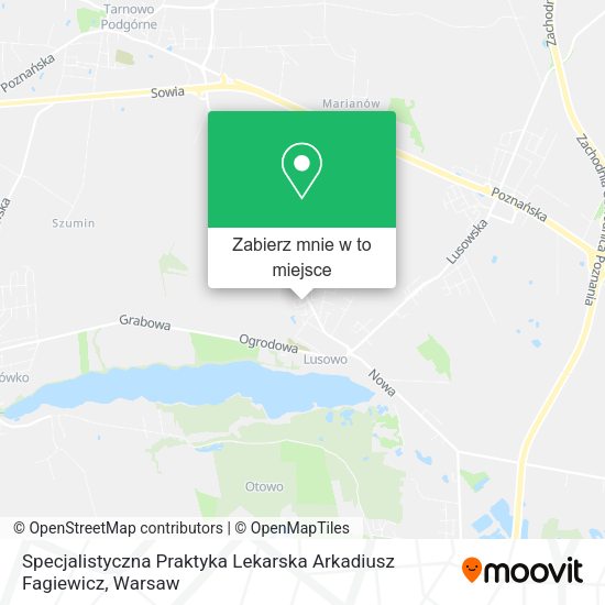 Mapa Specjalistyczna Praktyka Lekarska Arkadiusz Fagiewicz