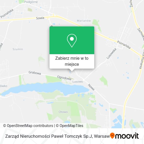 Mapa Zarząd Nieruchomości Paweł Tomczyk Sp.J