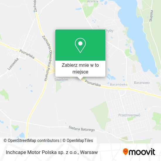 Mapa Inchcape Motor Polska sp. z o.o.