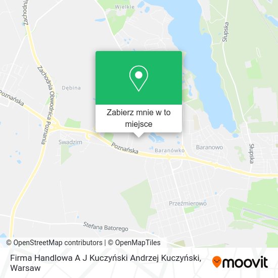 Mapa Firma Handlowa A J Kuczyński Andrzej Kuczyński