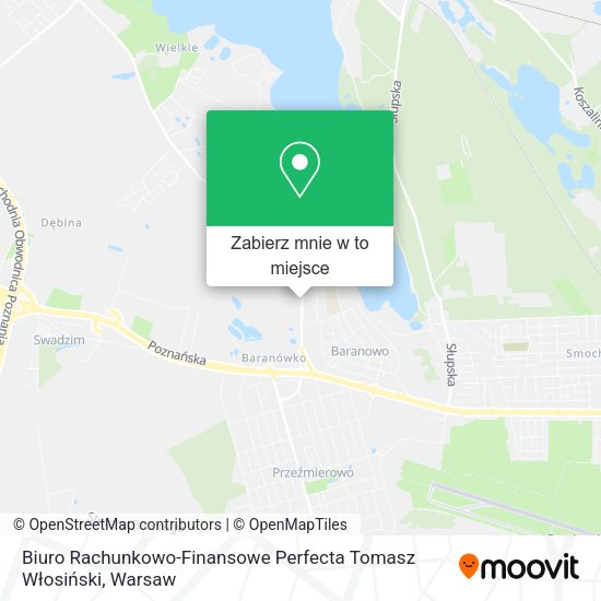 Mapa Biuro Rachunkowo-Finansowe Perfecta Tomasz Włosiński