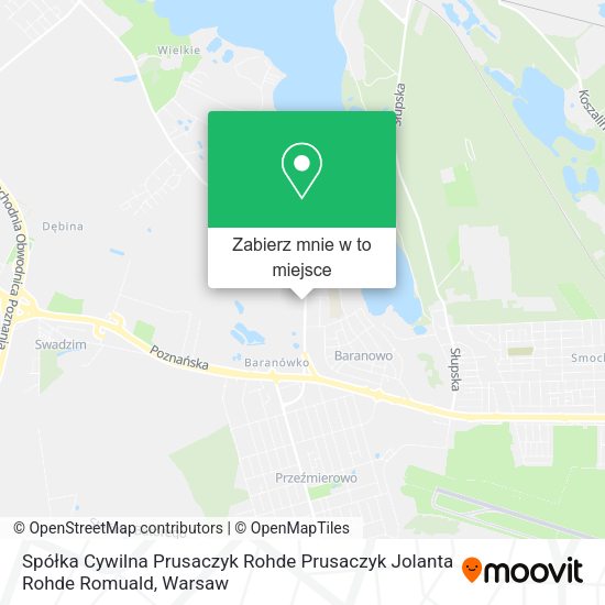 Mapa Spółka Cywilna Prusaczyk Rohde Prusaczyk Jolanta Rohde Romuald