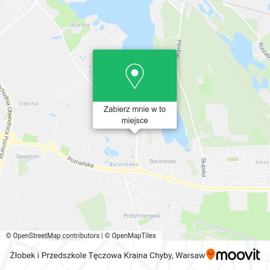 Mapa Żłobek i Przedszkole Tęczowa Kraina Chyby