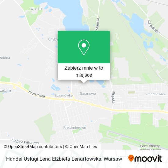 Mapa Handel Usługi Lena Elżbieta Lenartowska