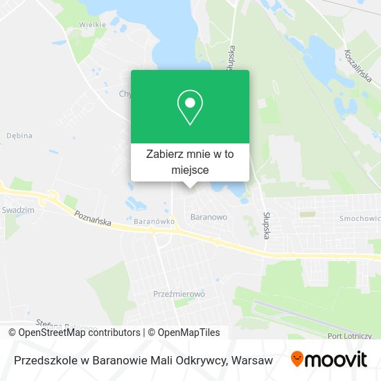 Mapa Przedszkole w Baranowie Mali Odkrywcy