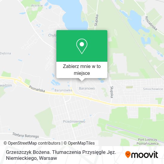 Mapa Grzeszczyk Bożena. Tłumaczenia Przysięgłe Jęz. Niemieckiego