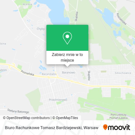 Mapa Biuro Rachunkowe Tomasz Bardziejewski